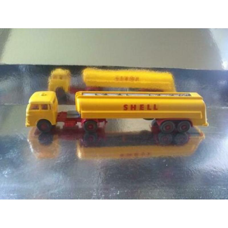 Oude HO Wiking M.A.N Shell Tankwagen eind Jaren 50'