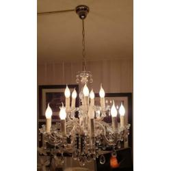 Kroonluchter 15 lamps met kristal