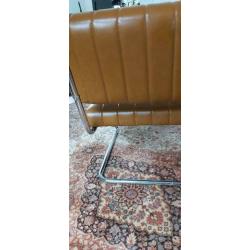 Retro/vintage/industrieel fauteuil skaibekleding
