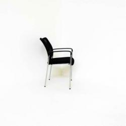 Vergaderstoelen, Kantinestoelen, Nieuw, ZWART, Netweave