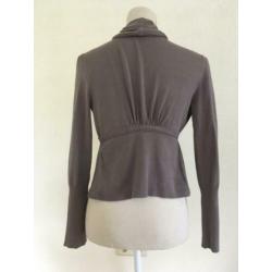Bruin grijs vest Karen Millen maat 3 (bij 38)