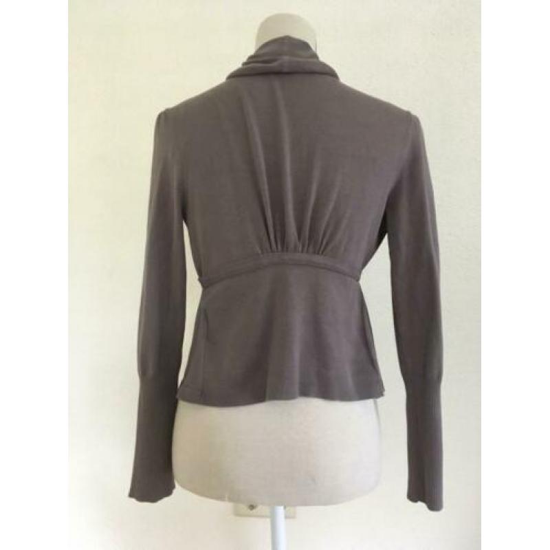 Bruin grijs vest Karen Millen maat 3 (bij 38)