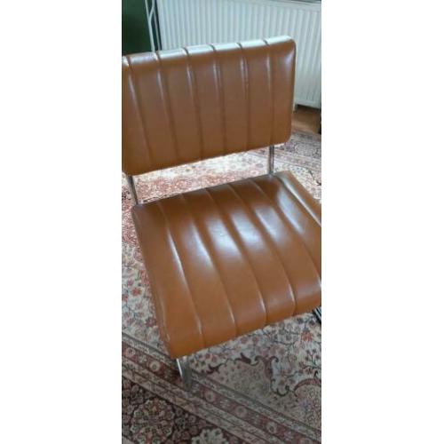 Retro/vintage/industrieel fauteuil skaibekleding
