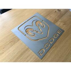 Industrial Dodge retro sign wandbord decoratie 30x30cm Staal