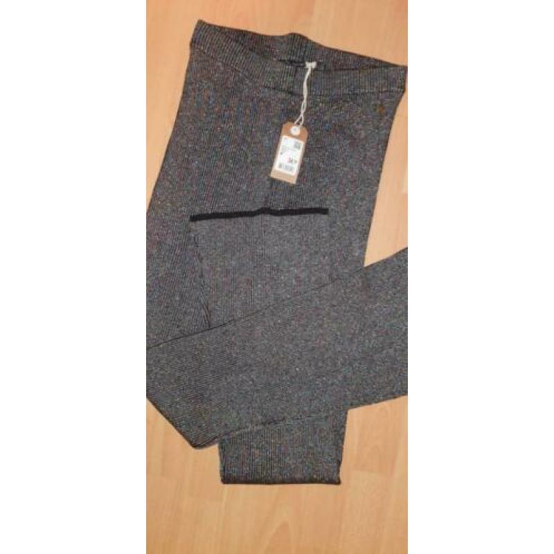 Flared glitter broek maat M nieuw rekbaar