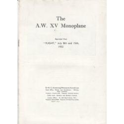 Armstrong Witworth 1932 vliegtuig brochure