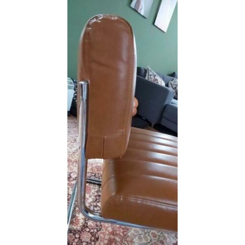Retro/vintage/industrieel fauteuil skaibekleding