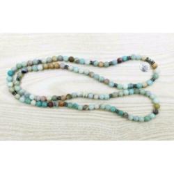 Amazoniet mala ketting met Levensboom bedel