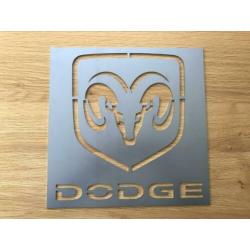 Industrial Dodge retro sign wandbord decoratie 30x30cm Staal