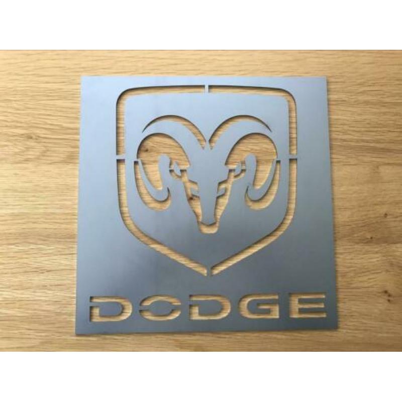 Industrial Dodge retro sign wandbord decoratie 30x30cm Staal