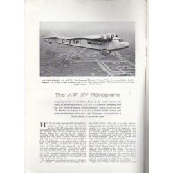 Armstrong Witworth 1932 vliegtuig brochure
