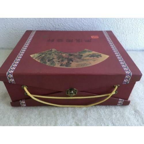 Chinese tee Yixing Zisha set met trekpotje kommetjes bordjes