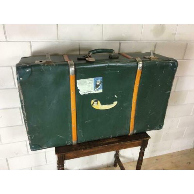 Koffer, Holland Amerika Lijn, Hutkoffer, Vintage Koffer