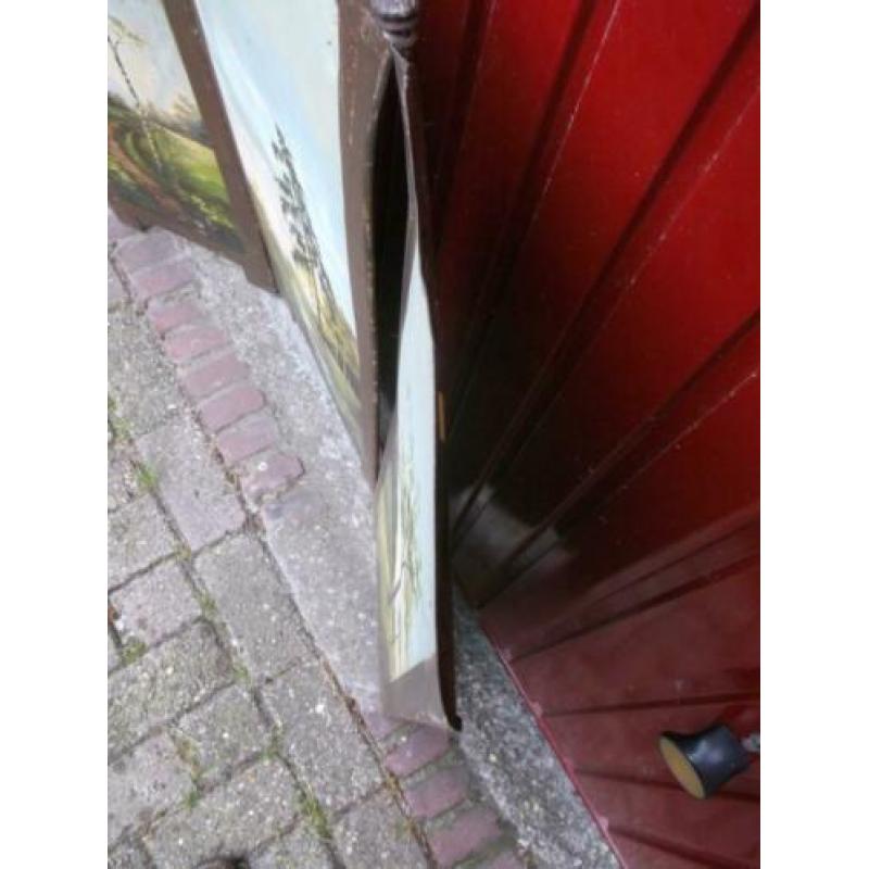 Antiek haardscherm / handbeschilderd