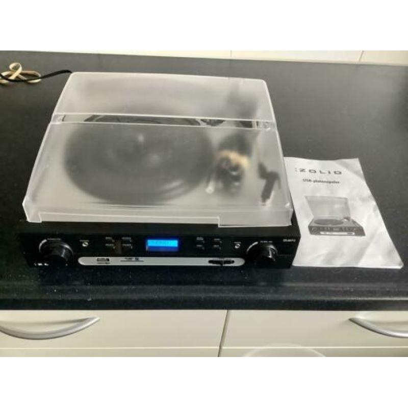 Zolid platenspeler (MP3, USB, SD, analoog)