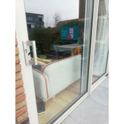 Schuifpui aluminium HR++ glaswerk incl nieuwe muggenhor