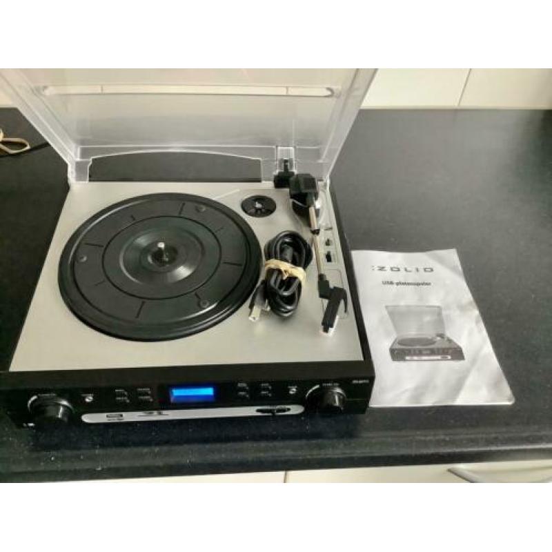 Zolid platenspeler (MP3, USB, SD, analoog)