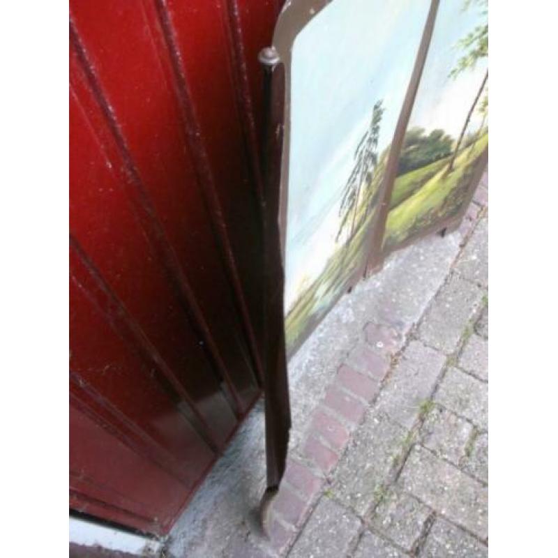 Antiek haardscherm / handbeschilderd