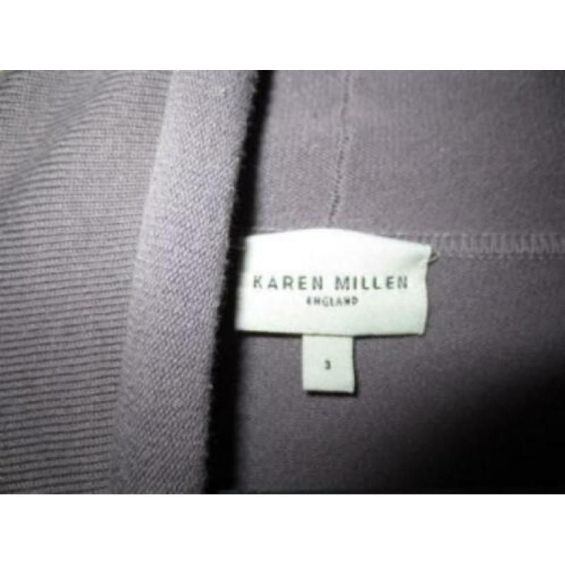 Bruin grijs vest Karen Millen maat 3 (bij 38)