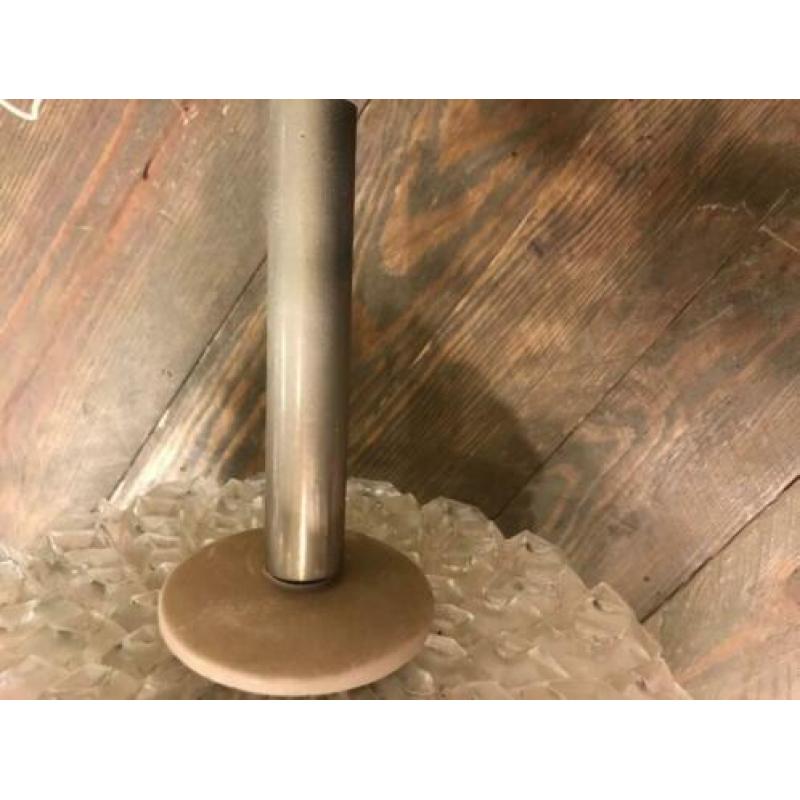 Kinkeldey vintage retro hanglamp metaal glas en chroom 60-70