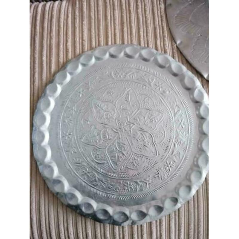 Zilveren deco schaal 46 diameter
