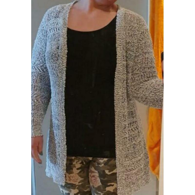 gemêleerd licht blauw vest miss etam maat L