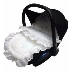 NIEUW Maxi cosi voetenzak zak maxi cosi doopdeken broderie