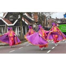 Kleurrijke loopgroep voor 4 personen