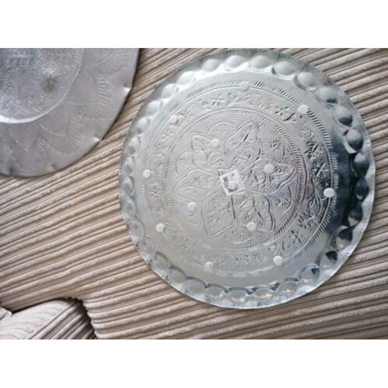 Zilveren deco schaal 46 diameter