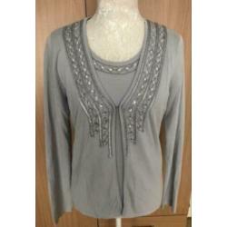 Vest met top/twinset van Diva maat M
