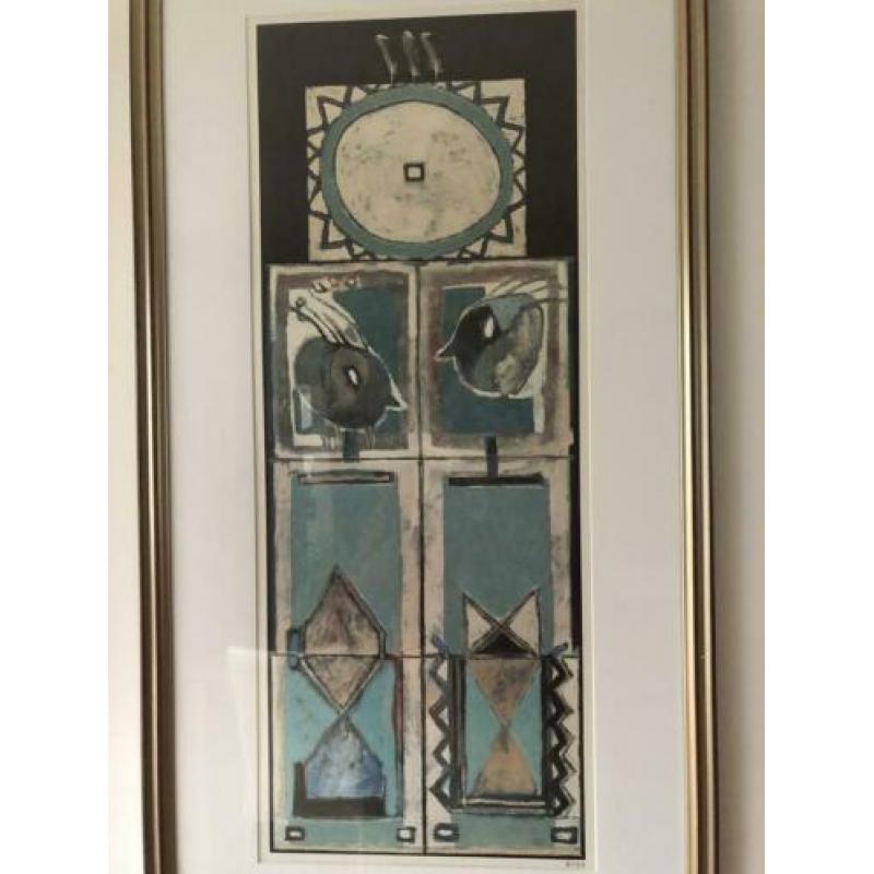 Litho Jeroen Krabbé met cerificaat van echtheid