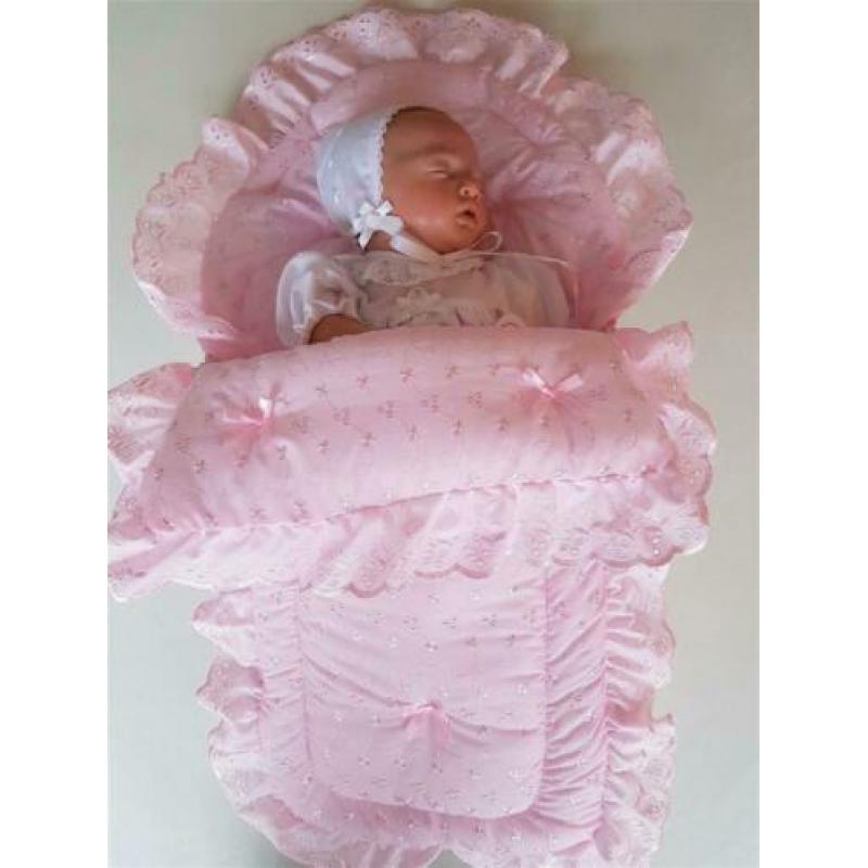 NIEUW Maxi cosi voetenzak zak maxi cosi doopdeken broderie