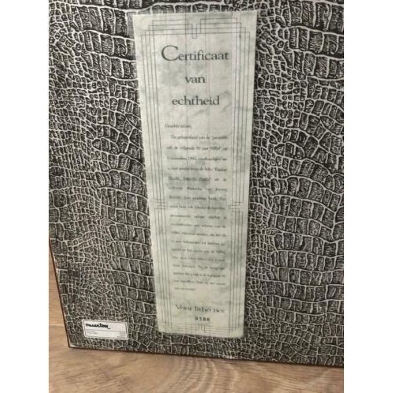 Litho Jeroen Krabbé met cerificaat van echtheid