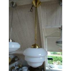 Art deco hanglamp citrus 30 cm glaskap