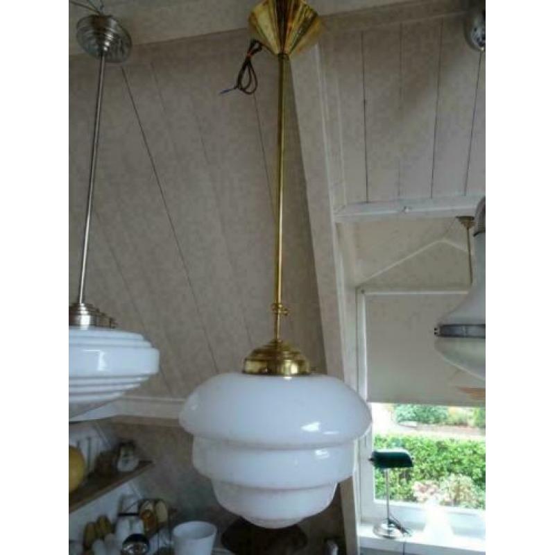 Art deco hanglamp citrus 30 cm glaskap