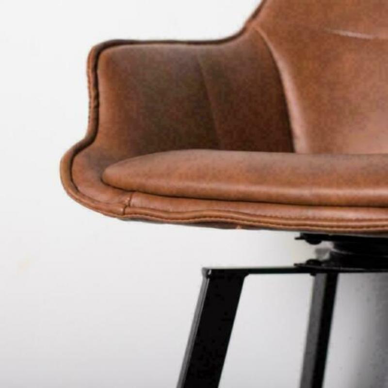 Barkruk Shannon Cognac - Giga Meubel