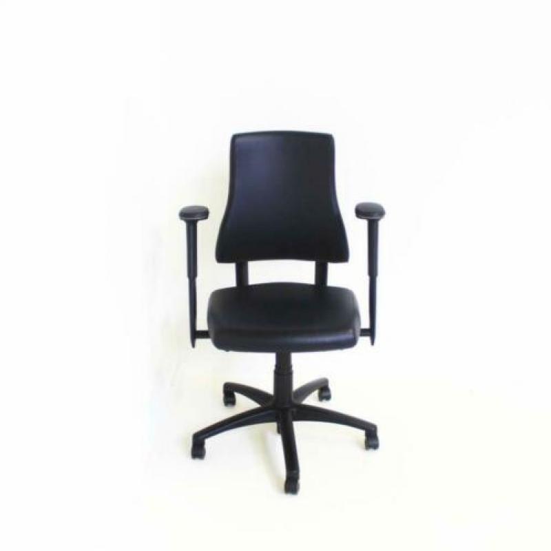 Bureaustoelen BMA Axia Burostoel Hoge Rug, Kunstleer, Zwart