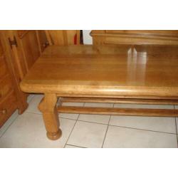 Oisterwijk massief geloogd eiken salontafel i.z.g.s.!!