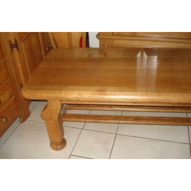 Oisterwijk massief geloogd eiken salontafel i.z.g.s.!!