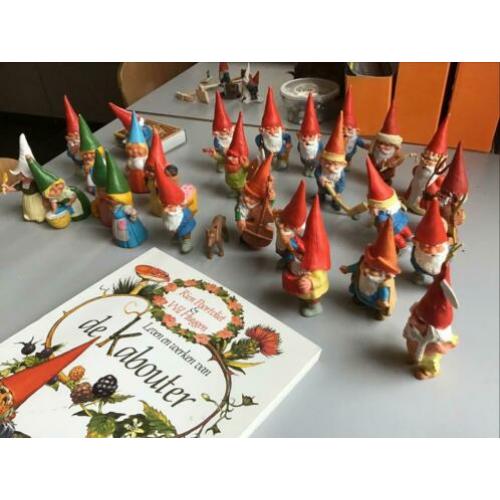 David de kabouter 25stuks + boek Rien Poortvliet