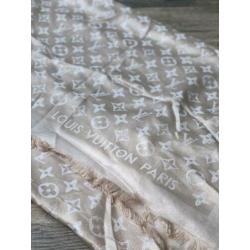 LV monogram sjaal shine beige