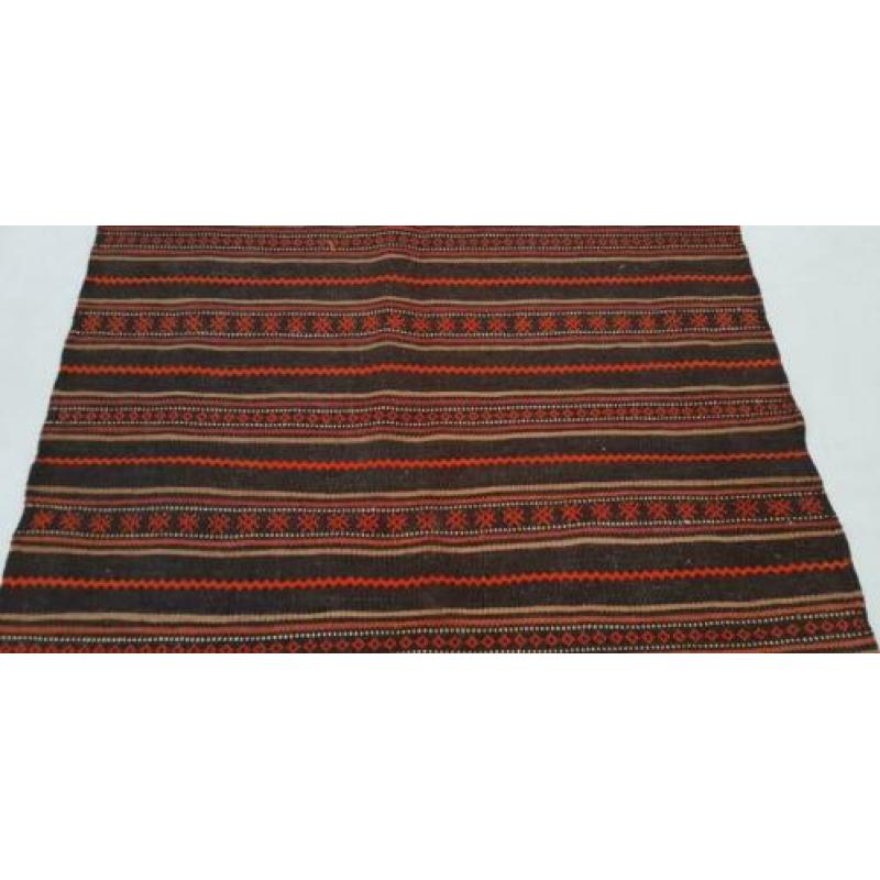 Vintage kelim kleed loper 261x138 cm vloerkleed tapijt kelim