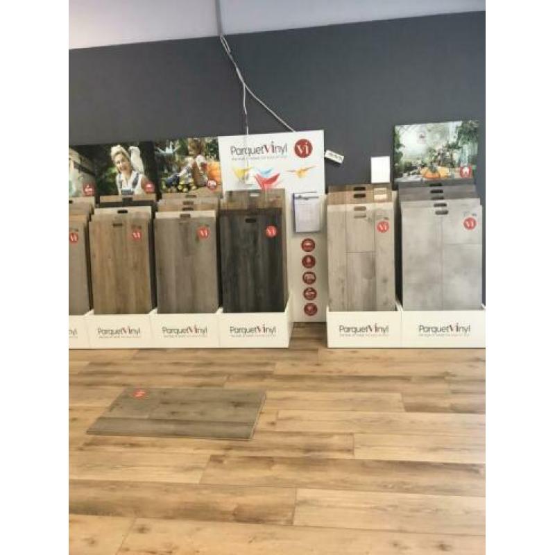 Klik pvc in planken of tegels. Merk lamett lees de bijlage