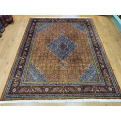Vintage handgeknoopt perzisch tapijt Tabriz 250x193