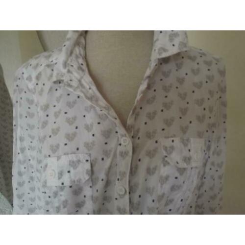 Mooie blouse van CECIL met hartjes 100% katoen