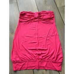 Gave roze strapless top van red range