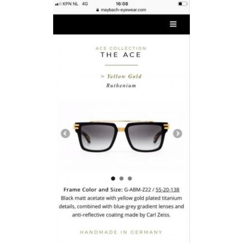 Maybach zonnebril the ace (Dita, Cartier, Louis Vuitton)