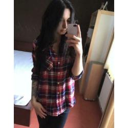 Houthakkersblouse maat S