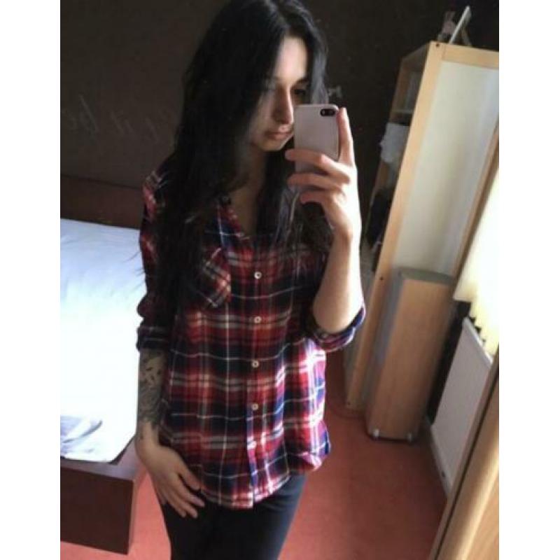 Houthakkersblouse maat S