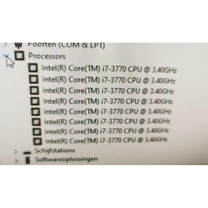 Krachtige i7 3e gen 8gb Nieuwe SSD 250GB HDD Windows10 PRO